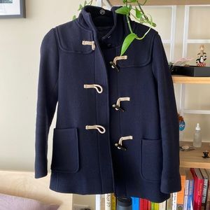 Uniqlo hooded wool coat with toggles
